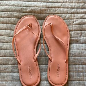 old navy peach sandals